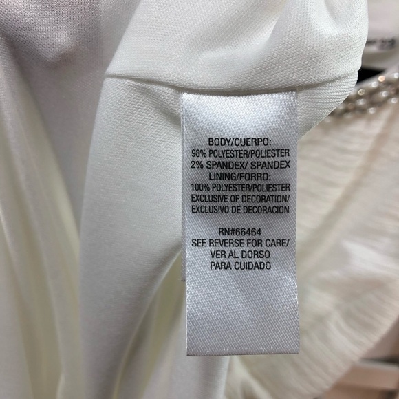 Studio One New York Cocktail Dress Size 4 Women's White Fit Flare Embellished - Picture 5 of 10